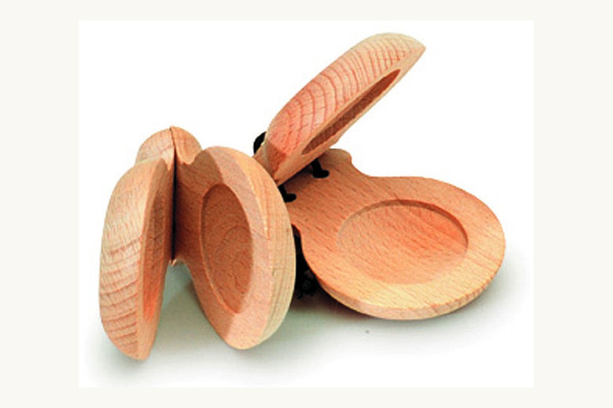 Coppia nacchere in legno