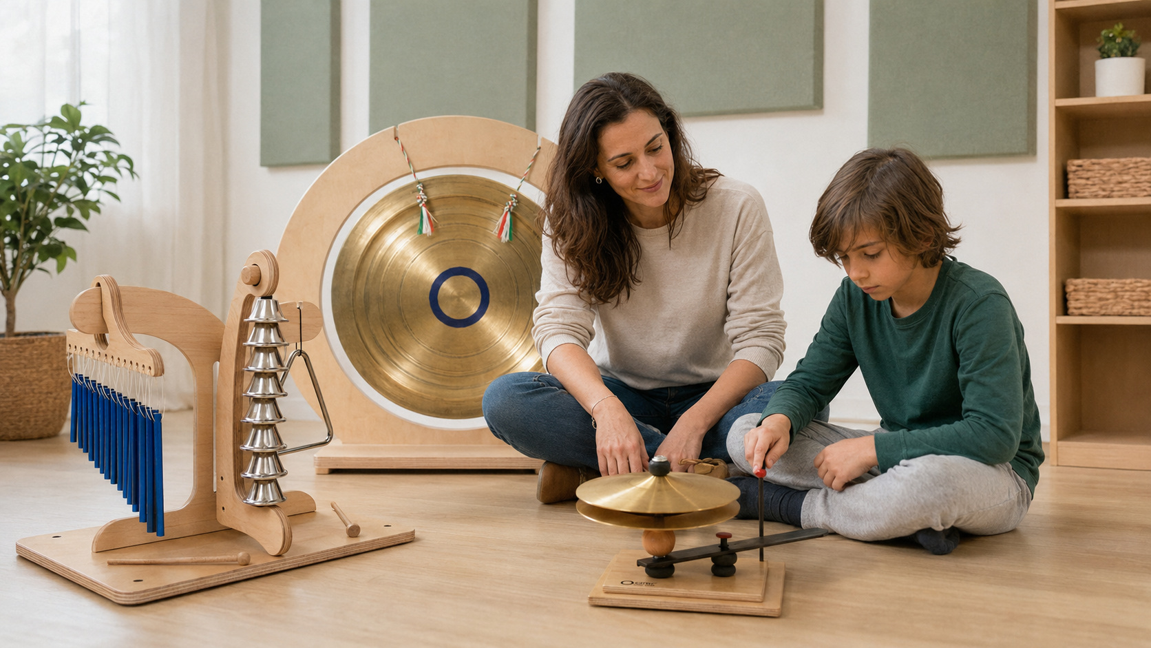 Strumenti musicali GITRÈ utilizzati in una sessione